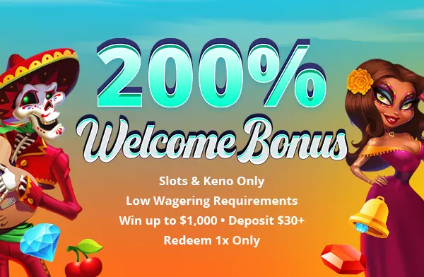 promo welcome bonus 200% mobile