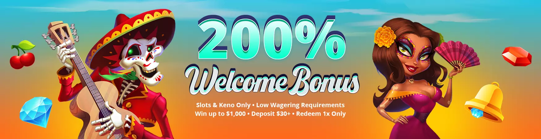 promo welcome bonus 200%