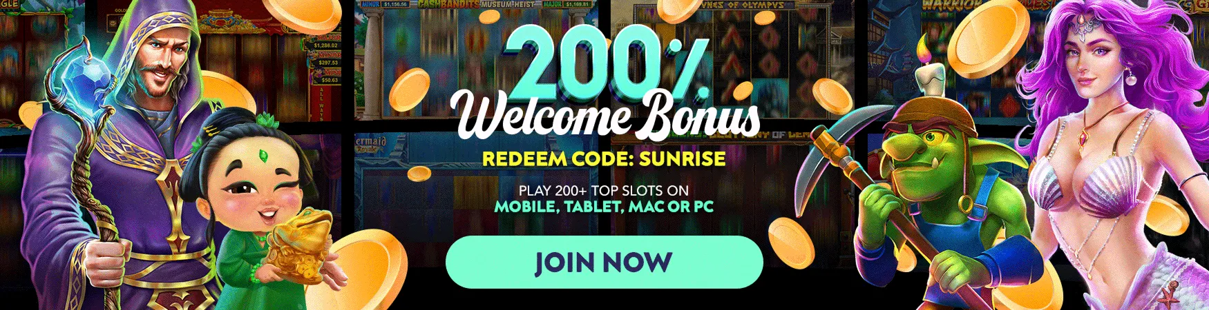 welcome bonus 200%